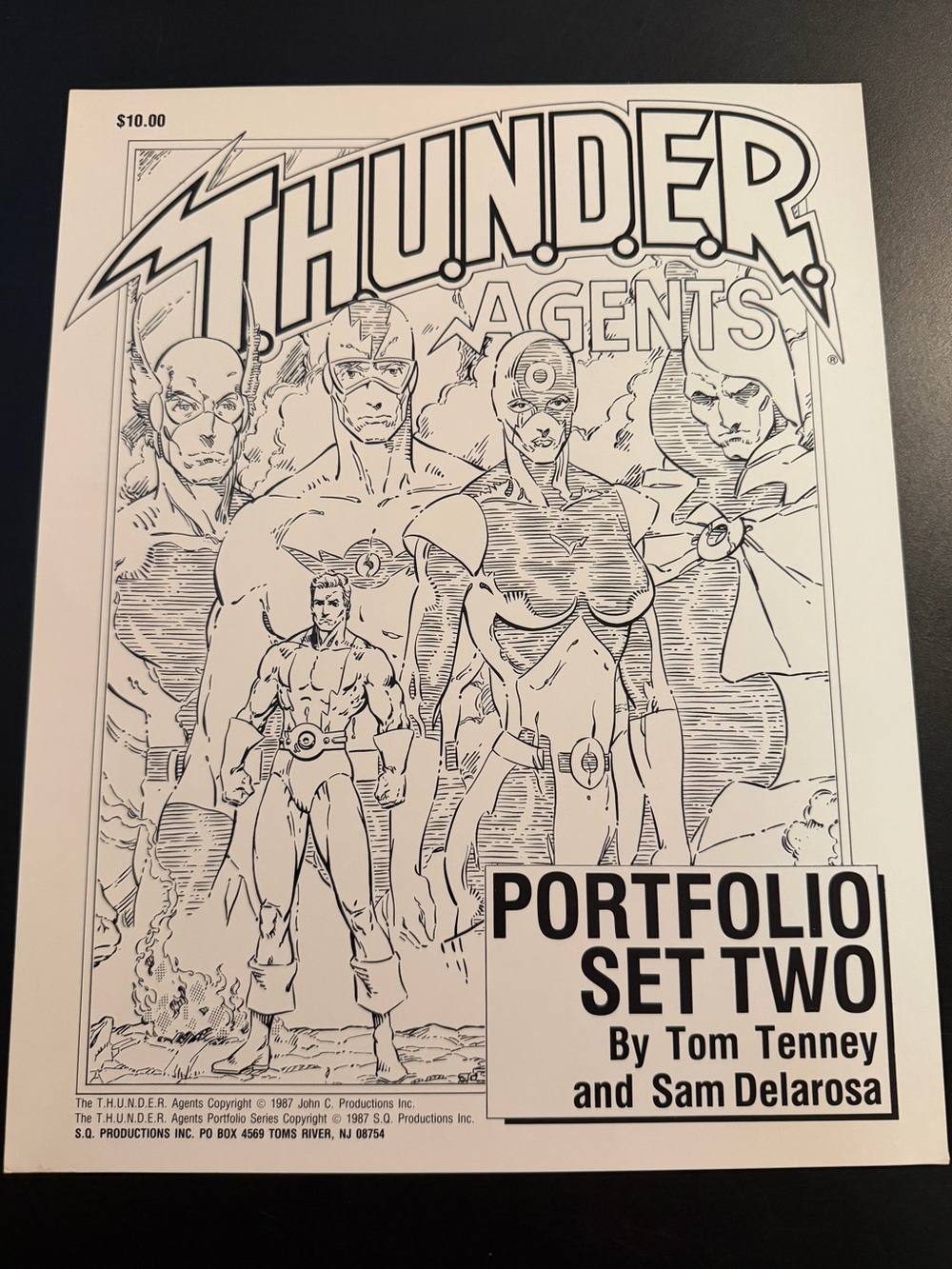 THUNDER Agents Portfolio Set Two 1987 S.Q. Productions Tom Tenney Art Plates